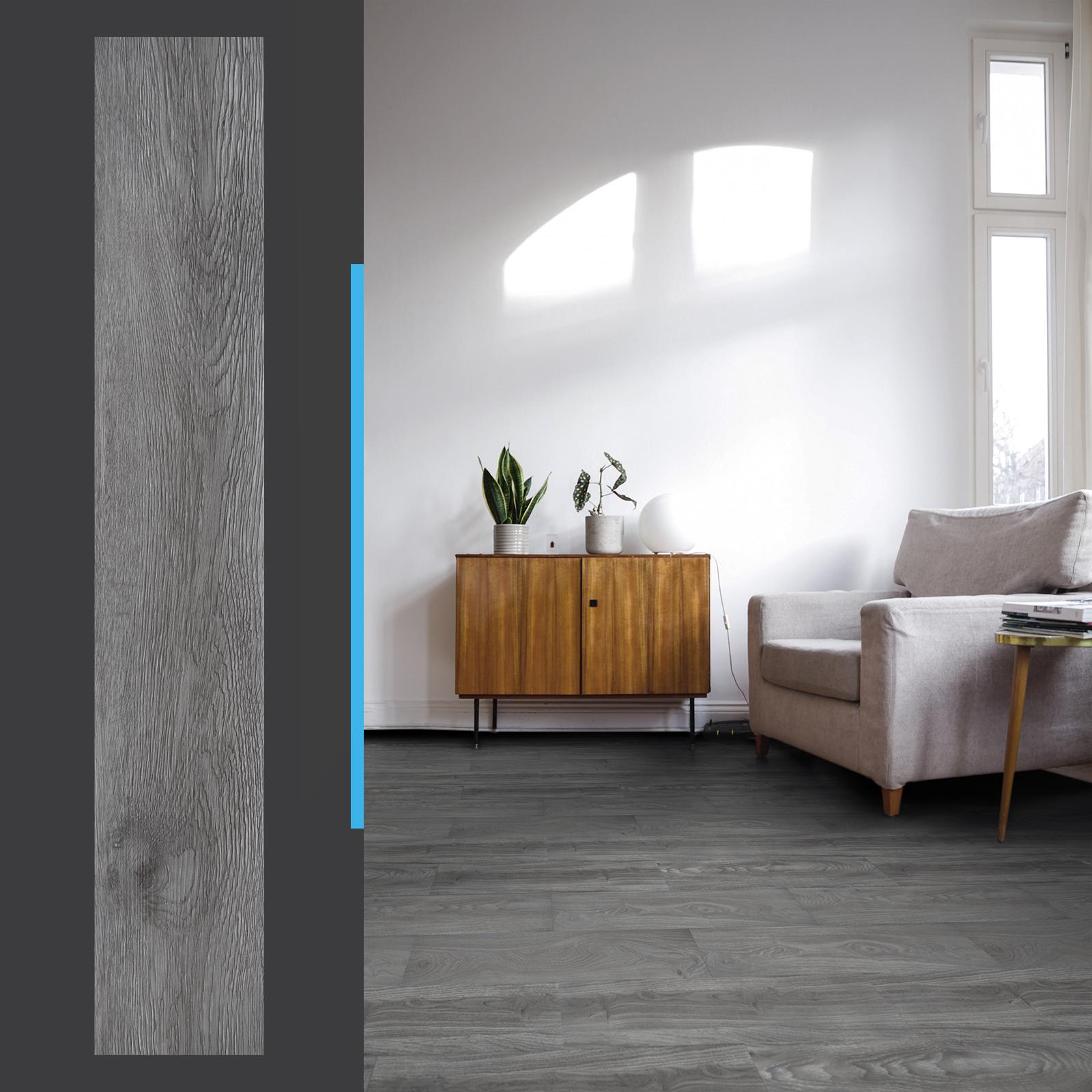 A43003 - Peel and Stick Floor Tile Vinyl Wood Plank 36-Pack 54 Sq.Ft,Rigid Surface Hard Core,Easy DIY Self-Adhesive Flooring